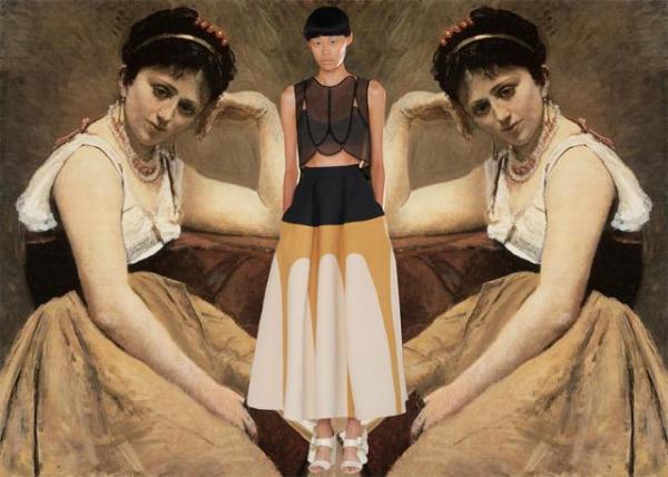 还有插画在服装上的应用,画不是很有名,但是画家有名,安迪沃霍尔云谮